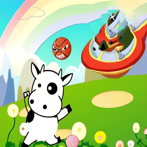 Chơi game Bò sữa tránh bom