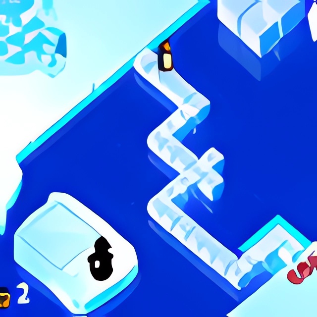 Chơi game Cánh cụt qua sông