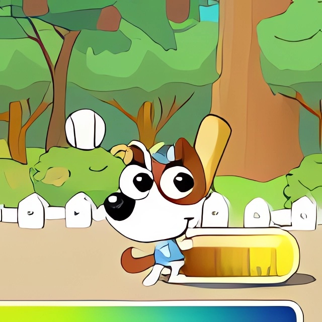 Chơi game Cún đánh bóng chày