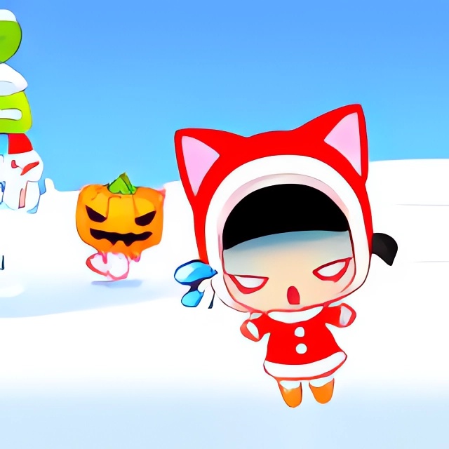 Chơi game Đuổi bắt trên tuyết