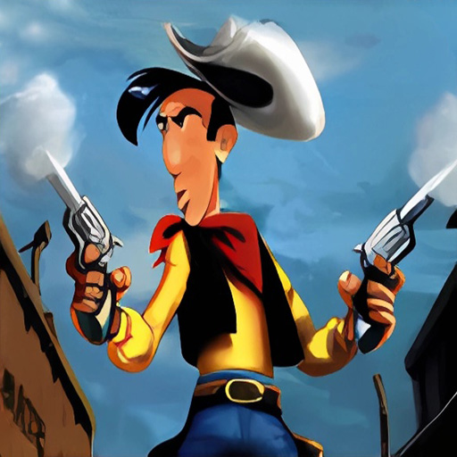 Chơi game Lucky Luke và những tên cướp