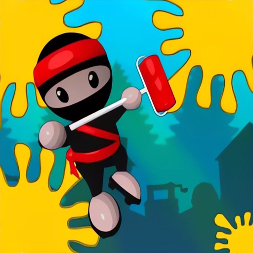 Chơi game Ninja sơn tường