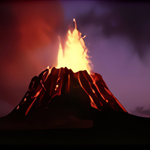 Chơi game Núi lửa hoạt động