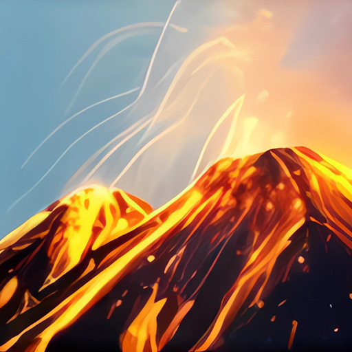 Chơi game Thoát khỏi núi lửa