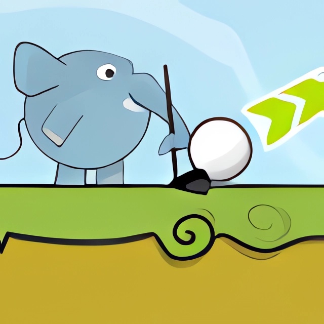 Chơi game Voi đánh Golf