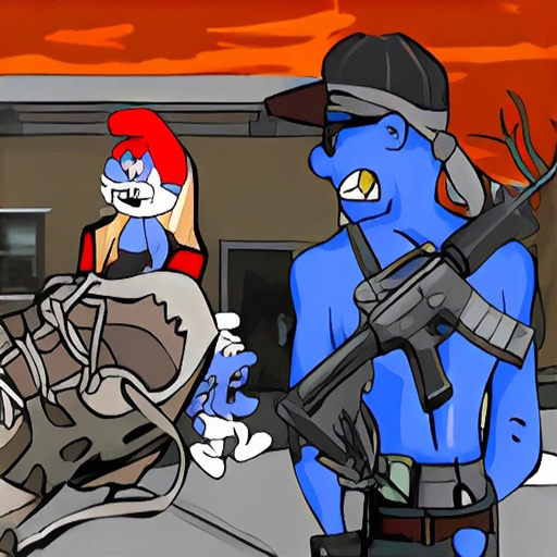 Chơi game Xì trum khủng bố